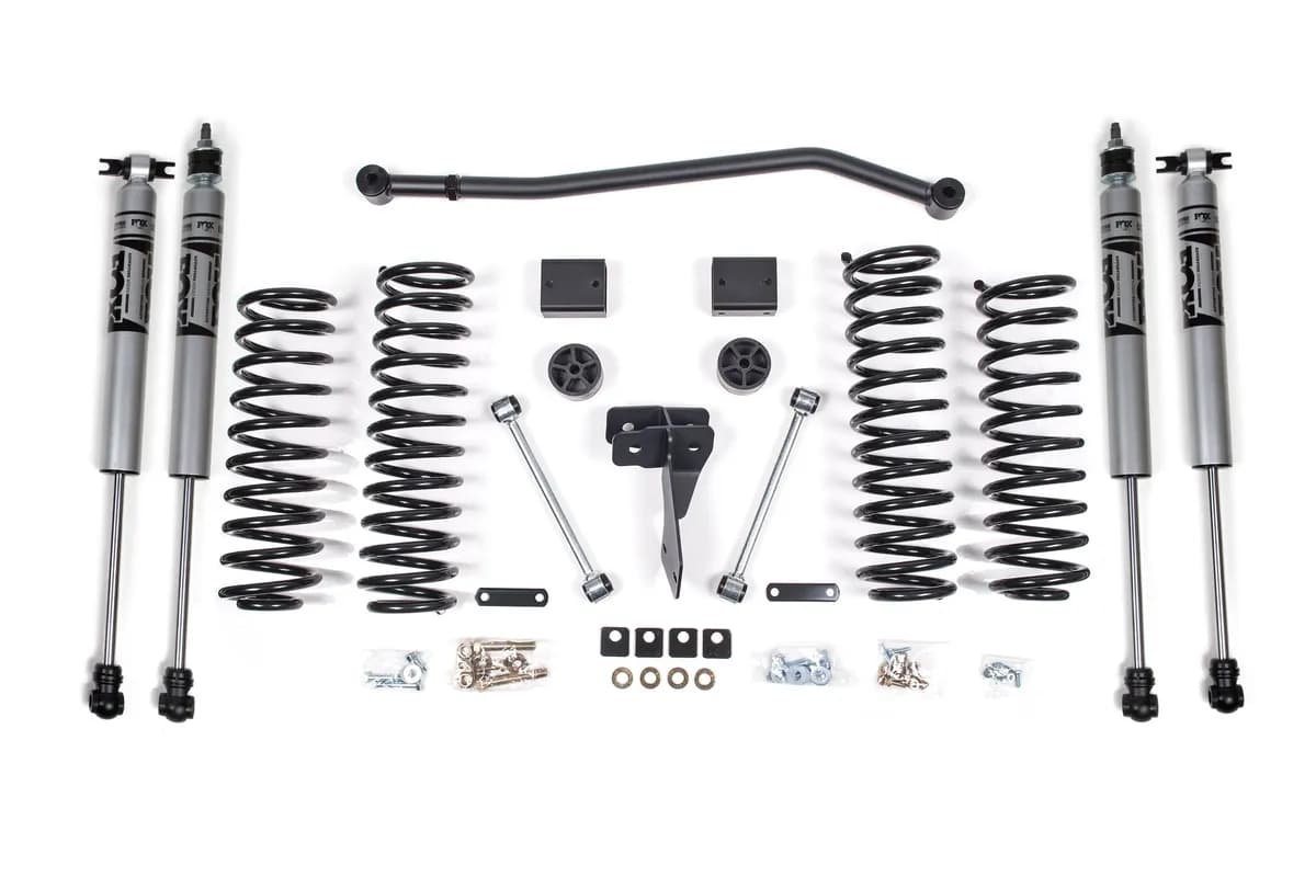 2007-2015 Jeep Wrangler (JK) 4dr 4 Suspension Lift Kit - Front Coils Rear Coils - Fox 2.0 Adventure Series Shocks