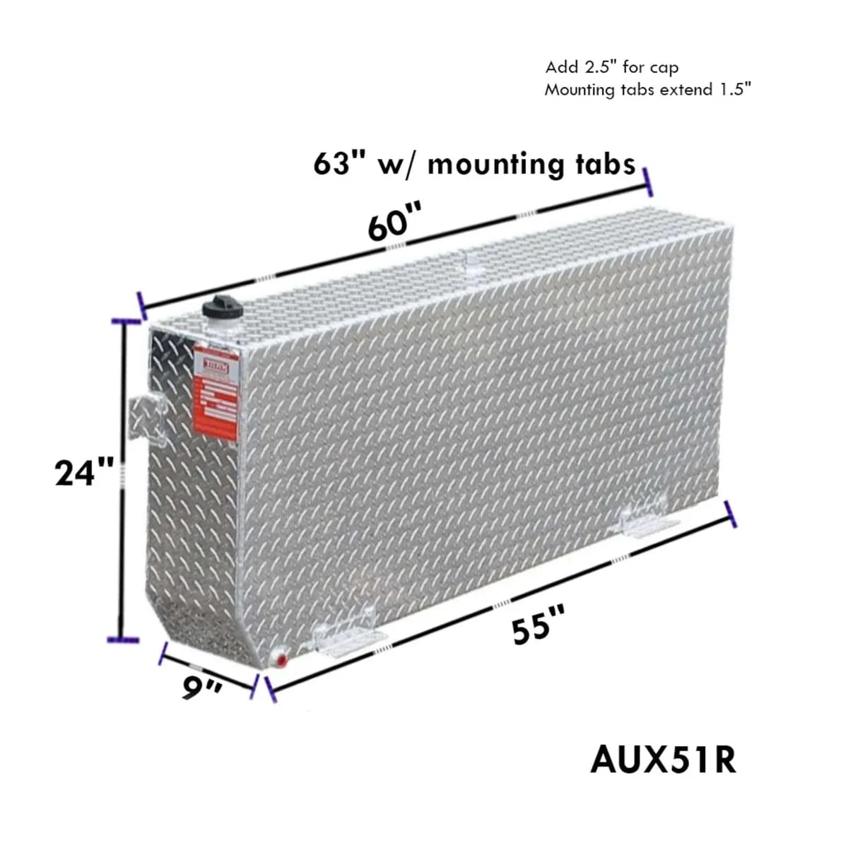 ATI 51 Gallon Auxiliary Diesel Fuel Tank