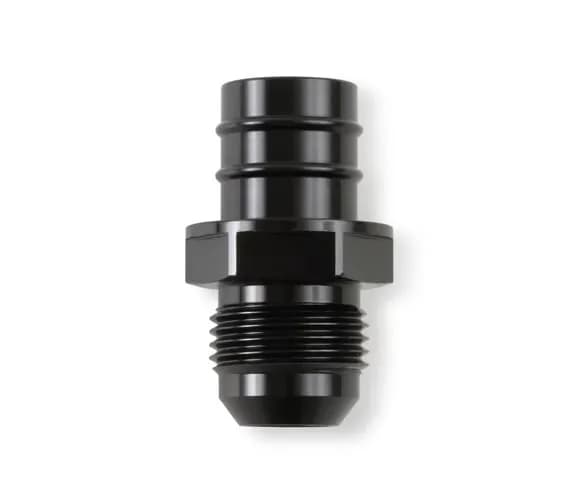 Earl's GM LS PCV Fitting -10 AN Male Black Anodized Finish - Fits Many GM OE Valve Covers w/ 3/4" ID on Grommet