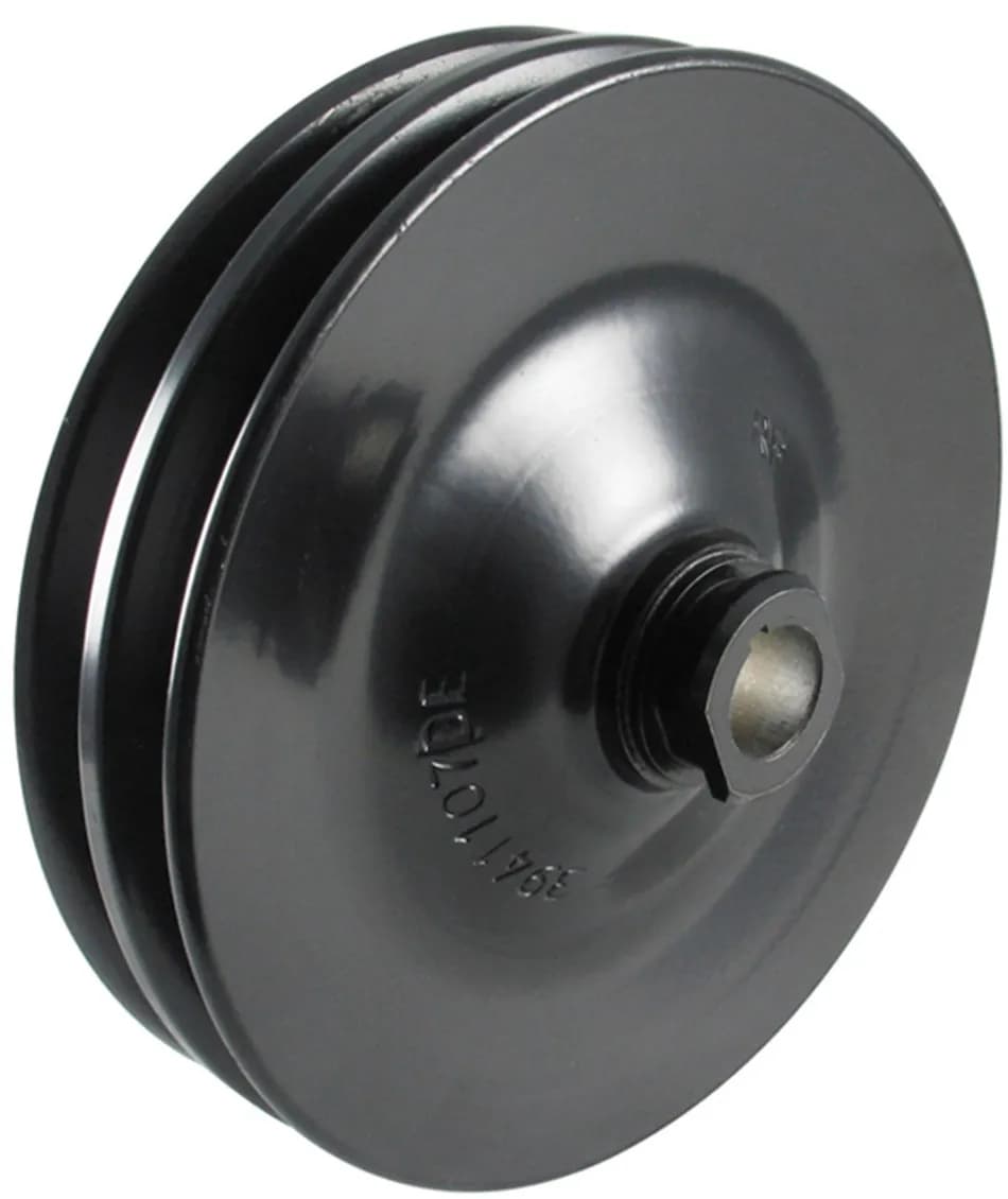 Borgeson - Power Steering Pulley - P/N: 801001 - OEM GM Power steering pulley. Steel 2 Row keyway style. Painted black.