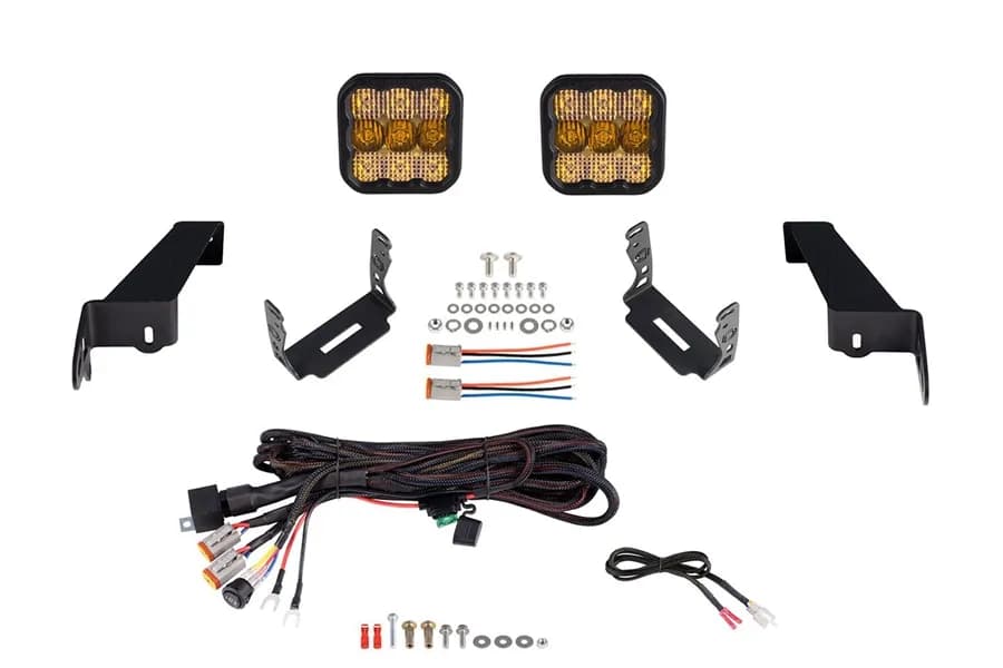 Diode Dynamics - Jeep JK SS5 CrossLink Bumper Lightbar Kit, Pro Yellow Driving