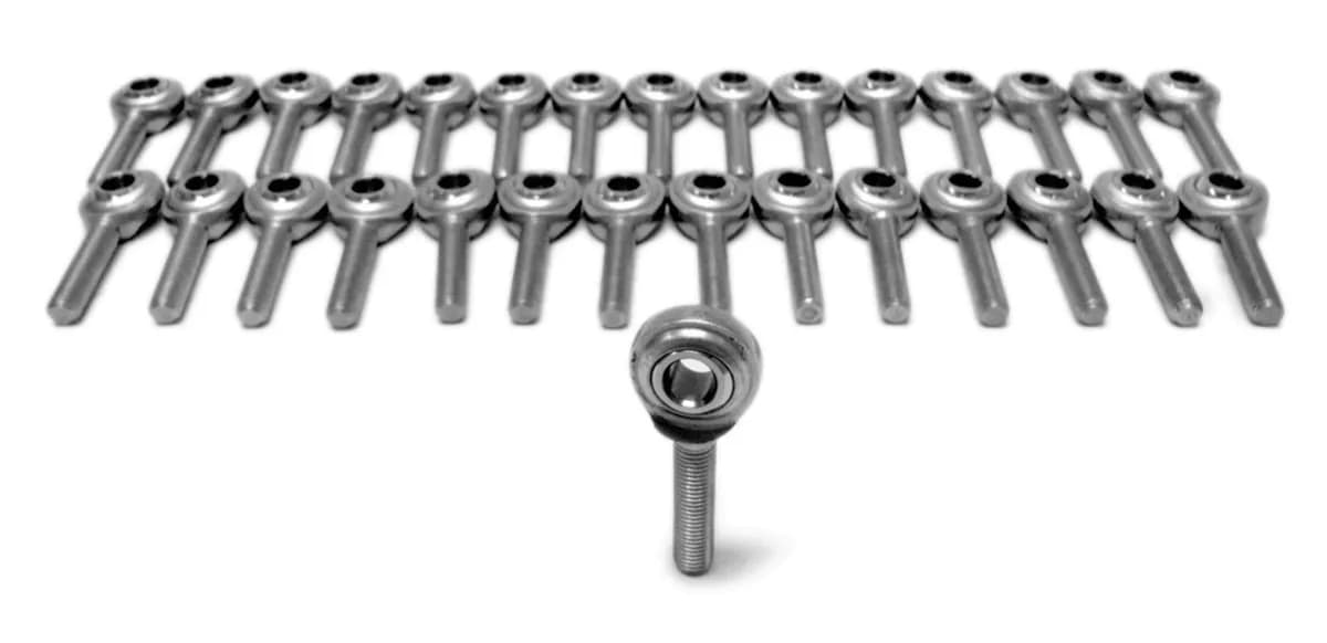Inch Male 1/2-20 LH Steel Housing, PTFE Race 30 Pack