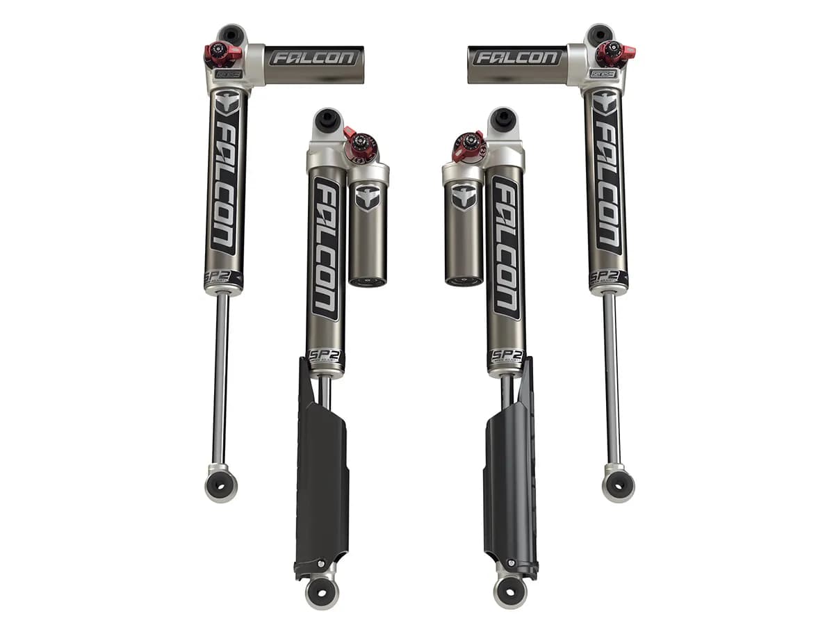 JL 4dr: DIESEL/4XE/392 Falcon SP2 3.3 Fast Adjust Piggyback Shock Kit (2-4.5” Lift)