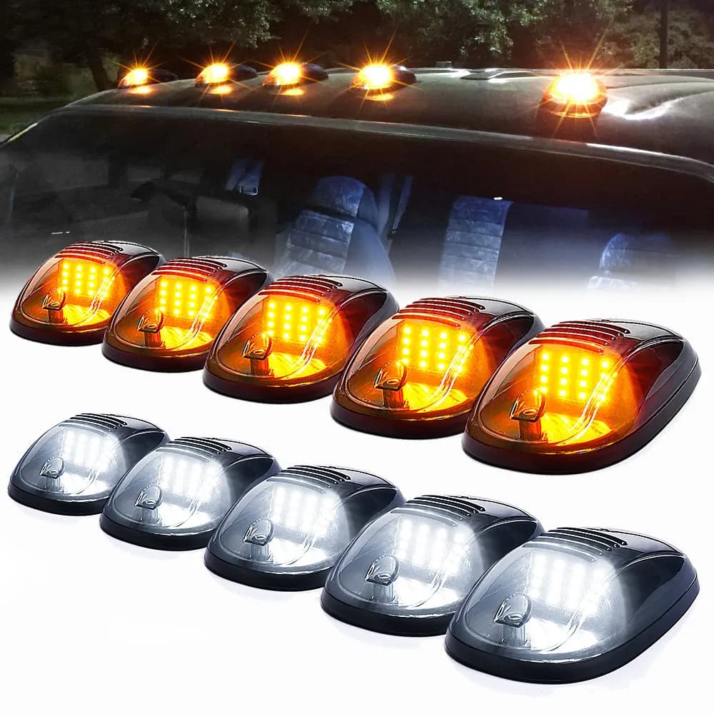 Xprite Roof Marker Lights for Truck, Jeep & Pickup – Amber Cab Clearance Lights | G3 Series