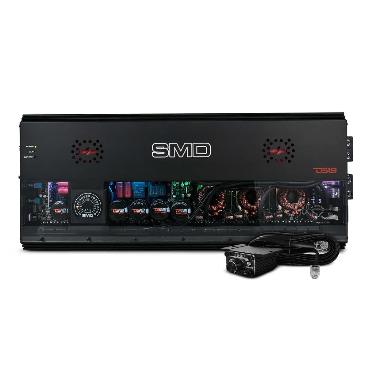 1-Channel | Class D | 8500 @ 1Î© | 5700 @ 2Î© | 3300 @ 4Î© Watts RMS | VM-1 Voltmeter Built-in | Digital LED Lights