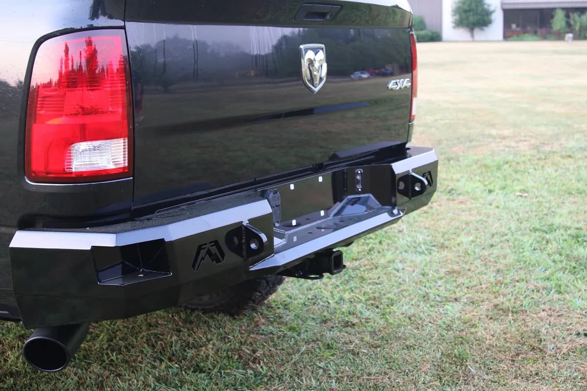 0918 RAM 1500/1018 RAM 2500/3500(19 Classic)heavy Duty Premium Rear Bumper Matte Black
