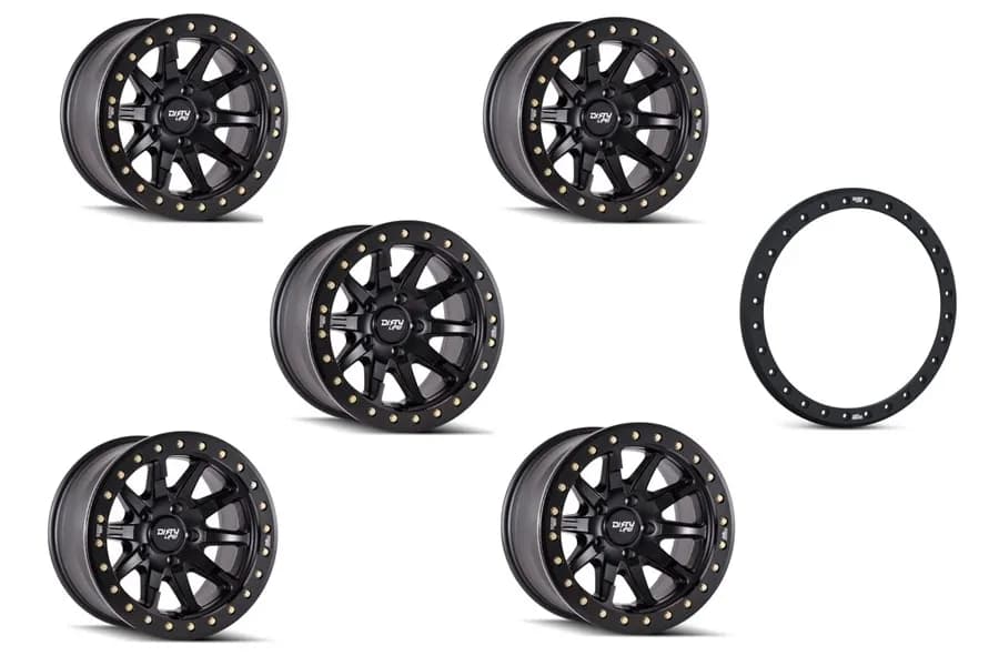 Dirty Life Dual-Tek 9303 Series Beadlock Capable Wheels Package - JT/JL/JK