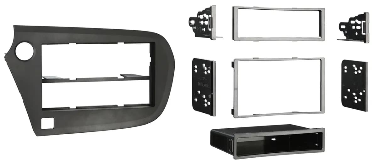 TURBOKits; Radio Installation Kit; Incl. Instructions; For Double DIN Or Two Single DIN; Matte Black;