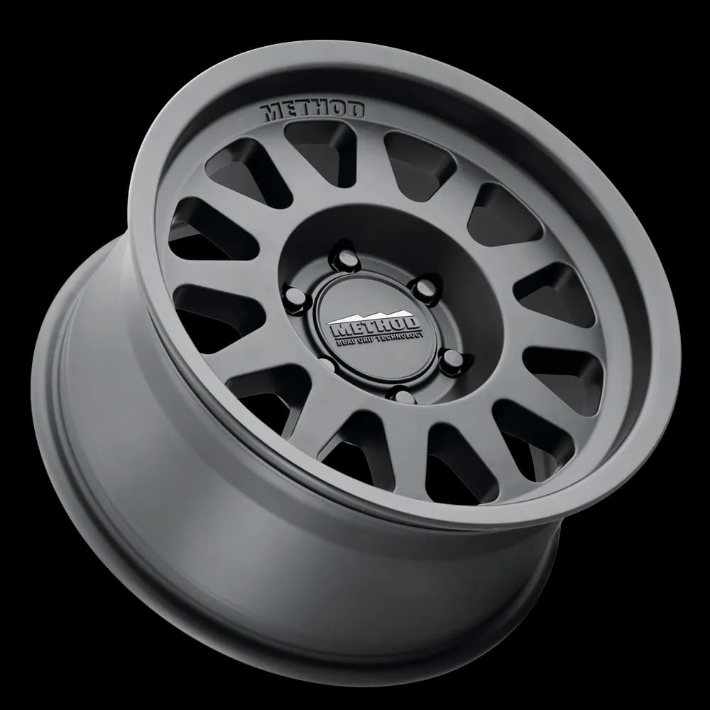 Aluminum Wheels 17x8.5 Bead Grip MR704 Bolt Pattern 6 On 135 Offset 0 Lip Size 1.81 Matte Black MB Method