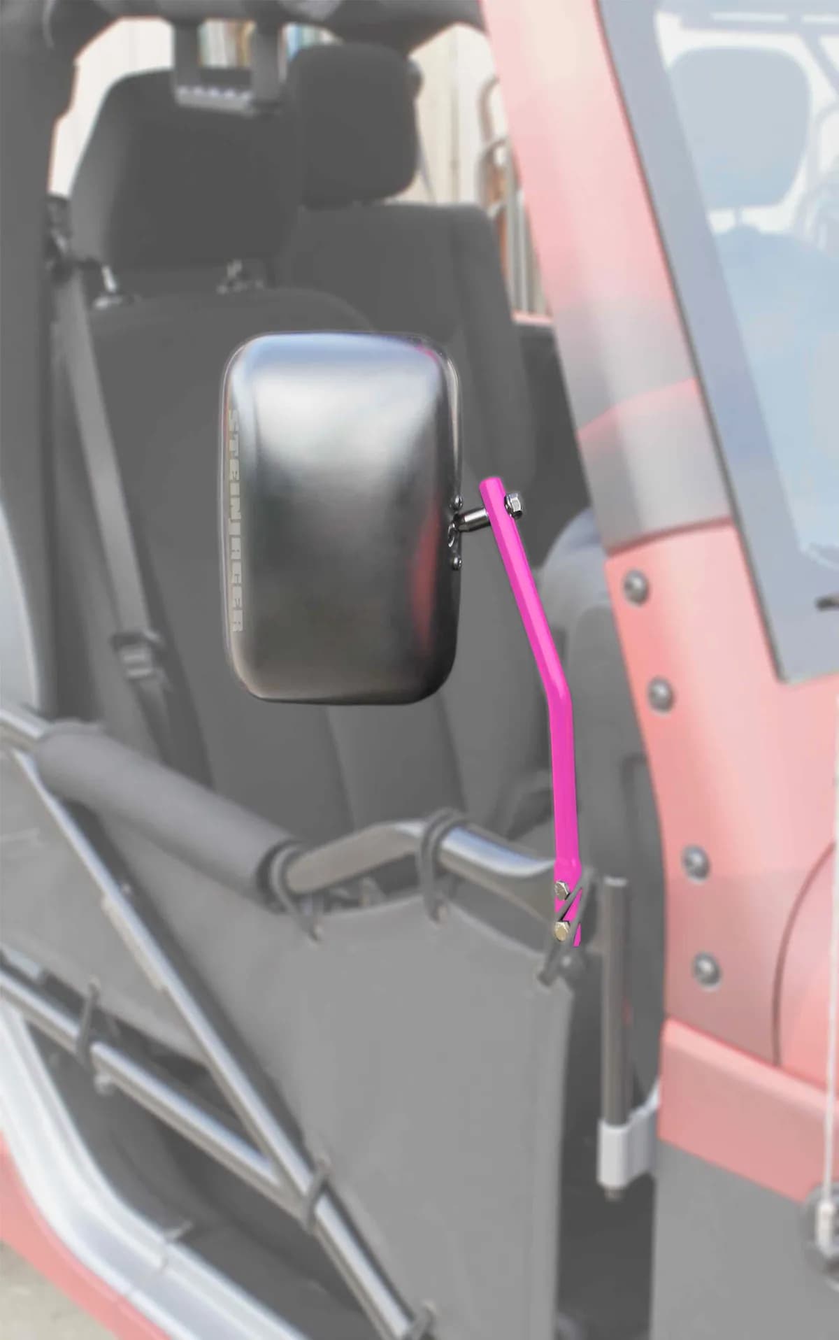 Doors 2007-2018 Mirror Legs to Fit Tube Doors Hot Pink