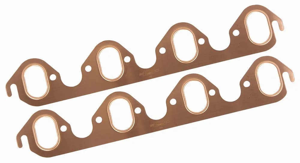 6888 Ford 429460 Copper Seal Header Gaskets 1.25in x 2.08in Rectangualr Ports