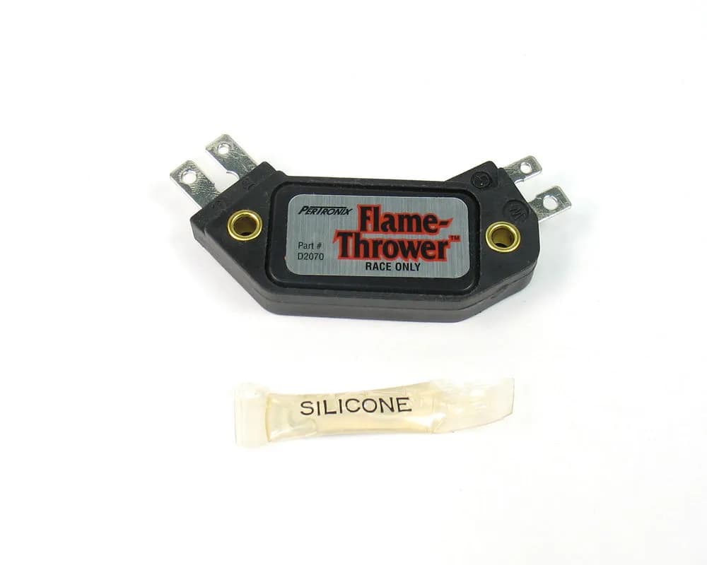 Flame-Thrower 4-Pin Hei Module. Replacment Module For All Flame-Thrower Race Only Distributors. Also Compatible With gm 8-Cylinder Hei Performance Distributors.