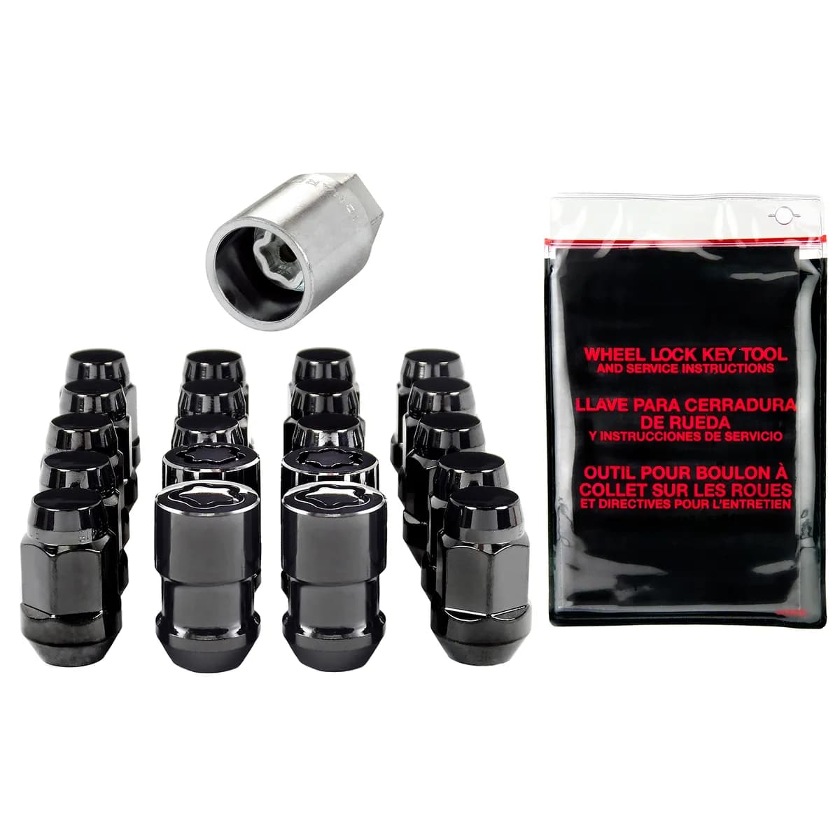 5 Lug Hex Install Kit 1/220 Cone Seat Bulge W/Wheel Lks 3/4 Hex 1.45 in Oal b