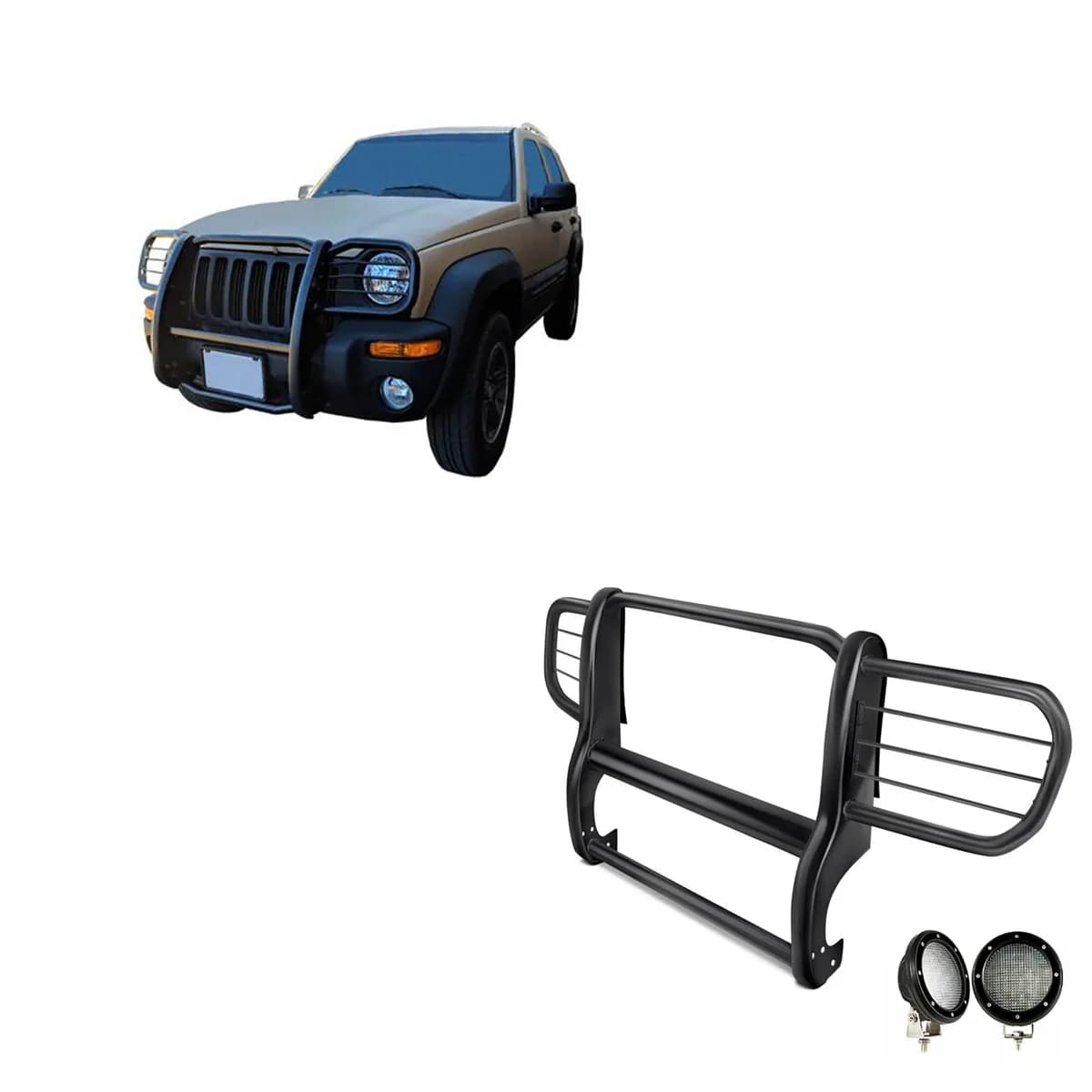 Black Horse Off Road 17EH26MA-PLFB Grille Guard Kit