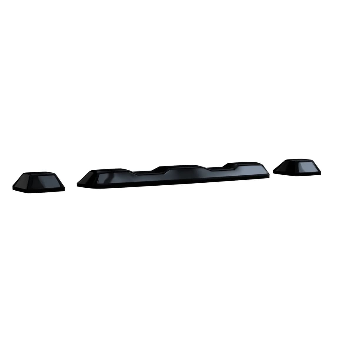 Gmc Chevy 20-23 4th Gen Body Style Heavy-Duty 3-Piece Set Amber Cab Roof Light Lens With 2-Way Forward Rear Facing Amber Ultra High-Power Leds - Includes Complete Wiring Kit For Installation on Truck That Did Not Come With OEM Installed Cab Roof