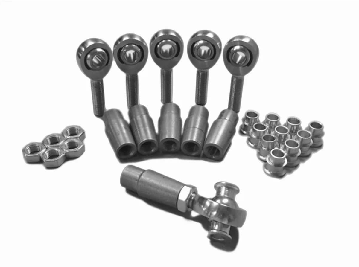 Heims, Nuts, Bungs, Inserts M14 x 2.00 RH and LH Steel Housing, PTFE Race Fits 1.000 x 0.120 Tubing 6 Rod Ends