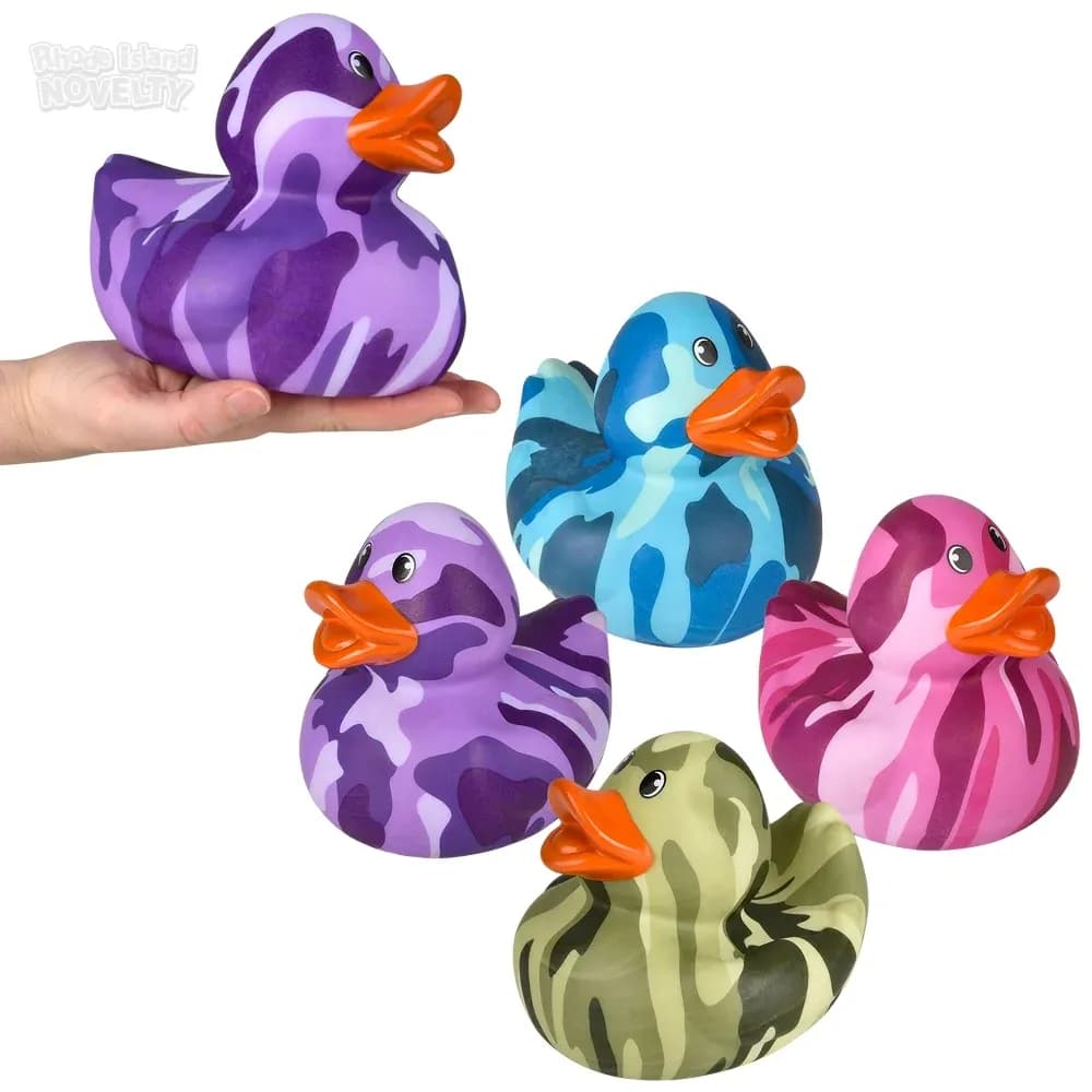Big Camouflage Rubber Duckies 6\"
