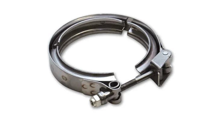 Quick Release V-Band Clamp; 1.5 in. Matiching Tube Size; 2.1875 in. Flange OD; 300 Series Stainless Steel;
