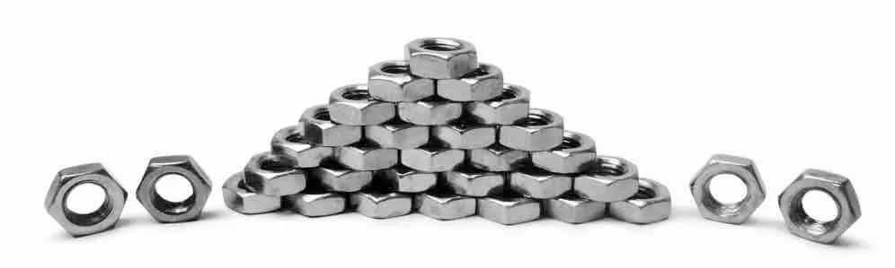 Steinjäger Nuts Bulk Jam Fasteners, Bulk 1-8 RH 32 Pack Grade 5 Plated Zinc Yellow