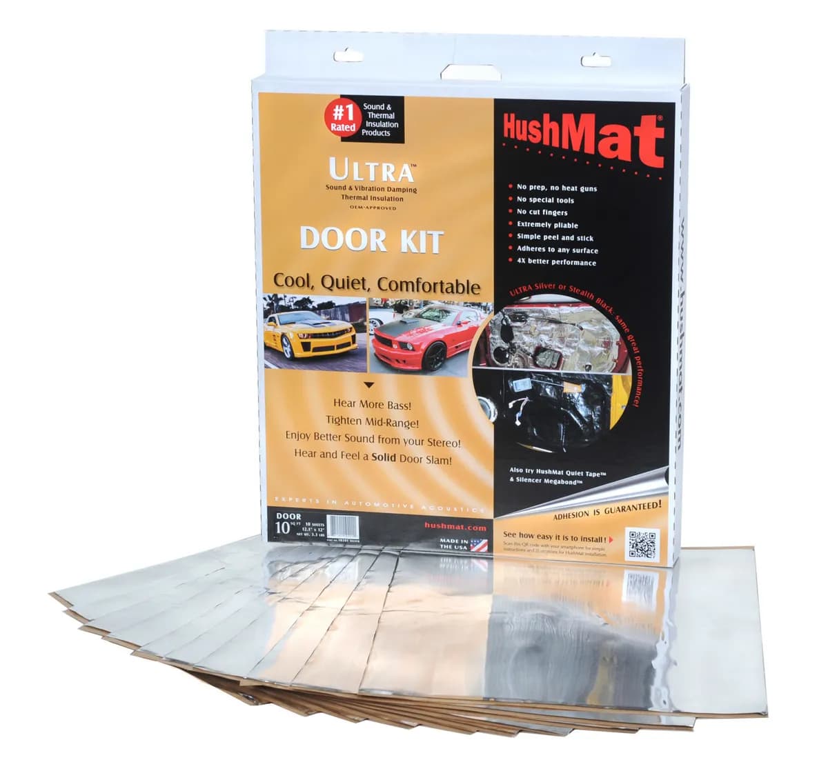 Door Kit w/ 10 Sheets of 12x12in Ultra w/ Silver Foil 10 sq ft