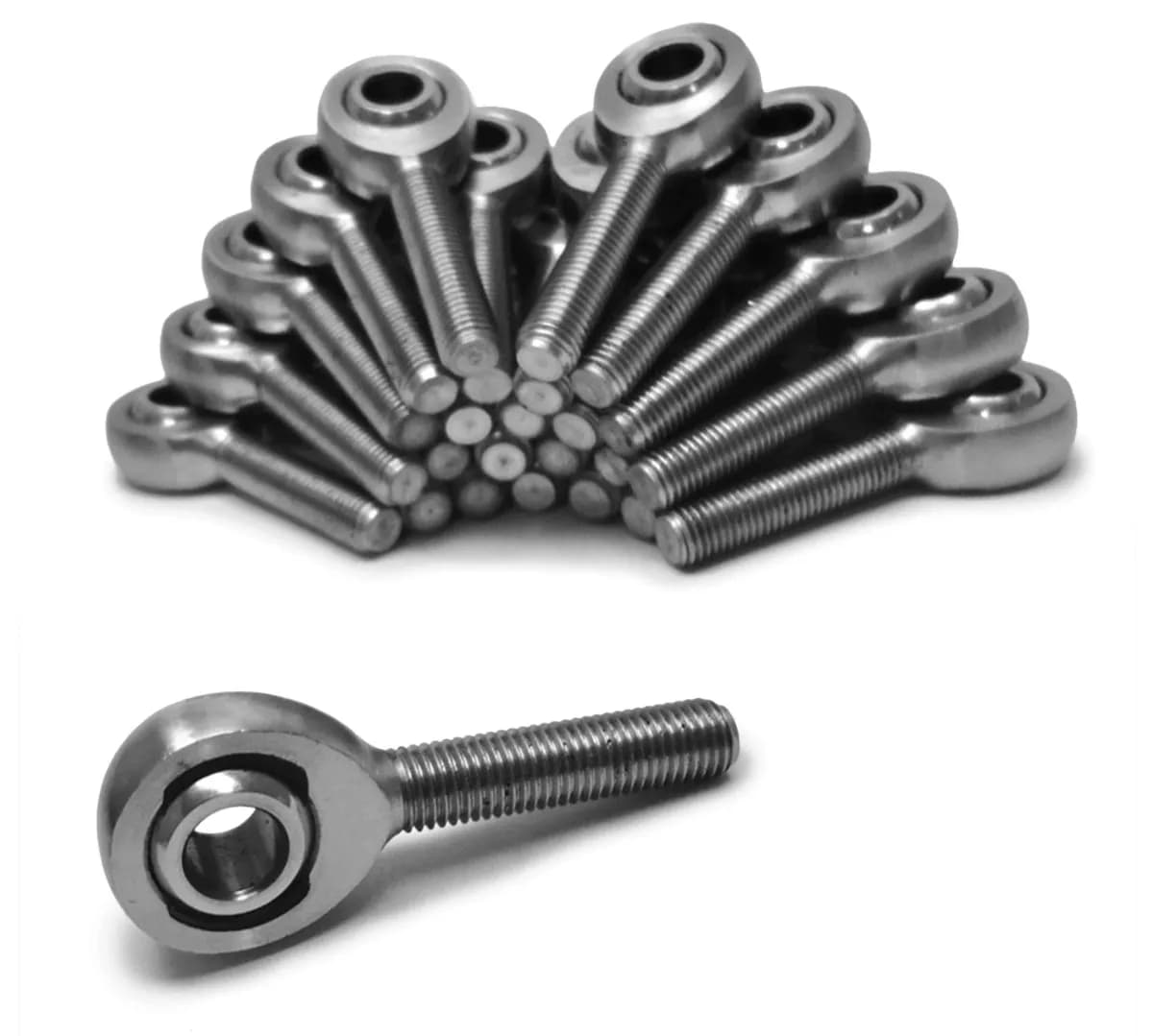 Inch Male 5/16-24 LH Chrome Moly Housing, Nylon Race 25 Pack