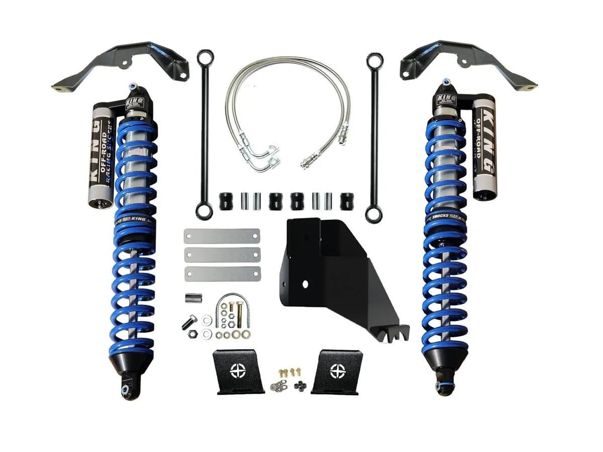 EVO Manufacturing Rear Bolt On Coilover Kit W/Adjusters - Black - JT