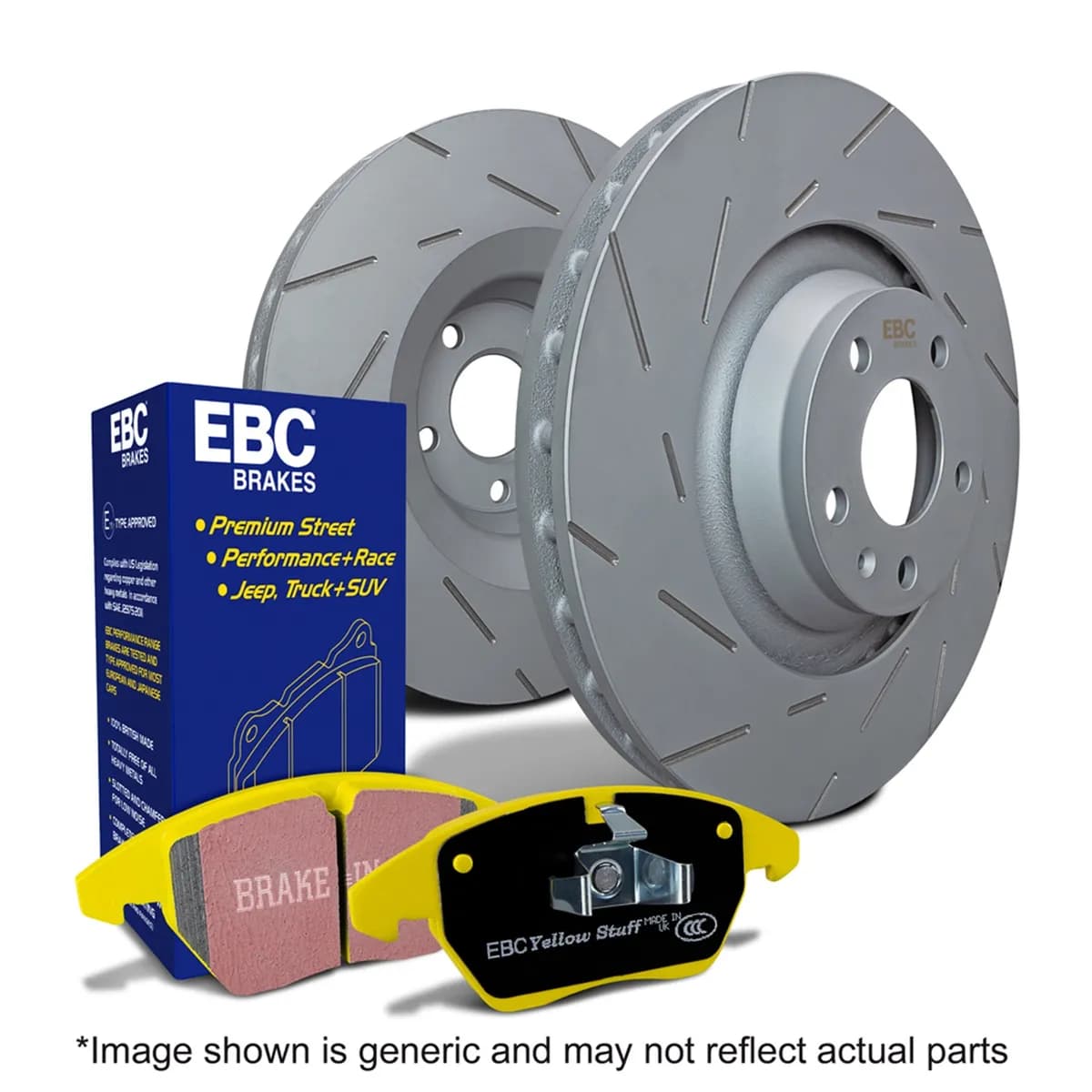 S9 Kits Yellowstuff and USR Rotors; Front; FMSI Pad No. D945; Vented; 5 Bolt Holes; 305mm Dia.; 63.5mm Height; 26mm Thick; 72.1mm Center Hole Dia.;