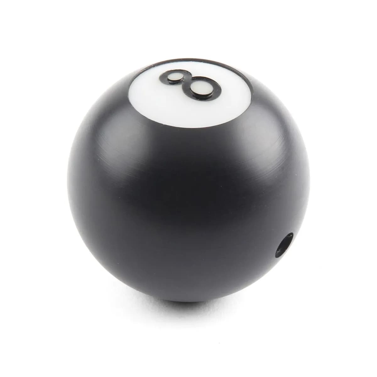 Auto Transmission Shifter Knob; For Lokar Shifters Only; Plain Button; Billet Aluminum; 8 Ball;