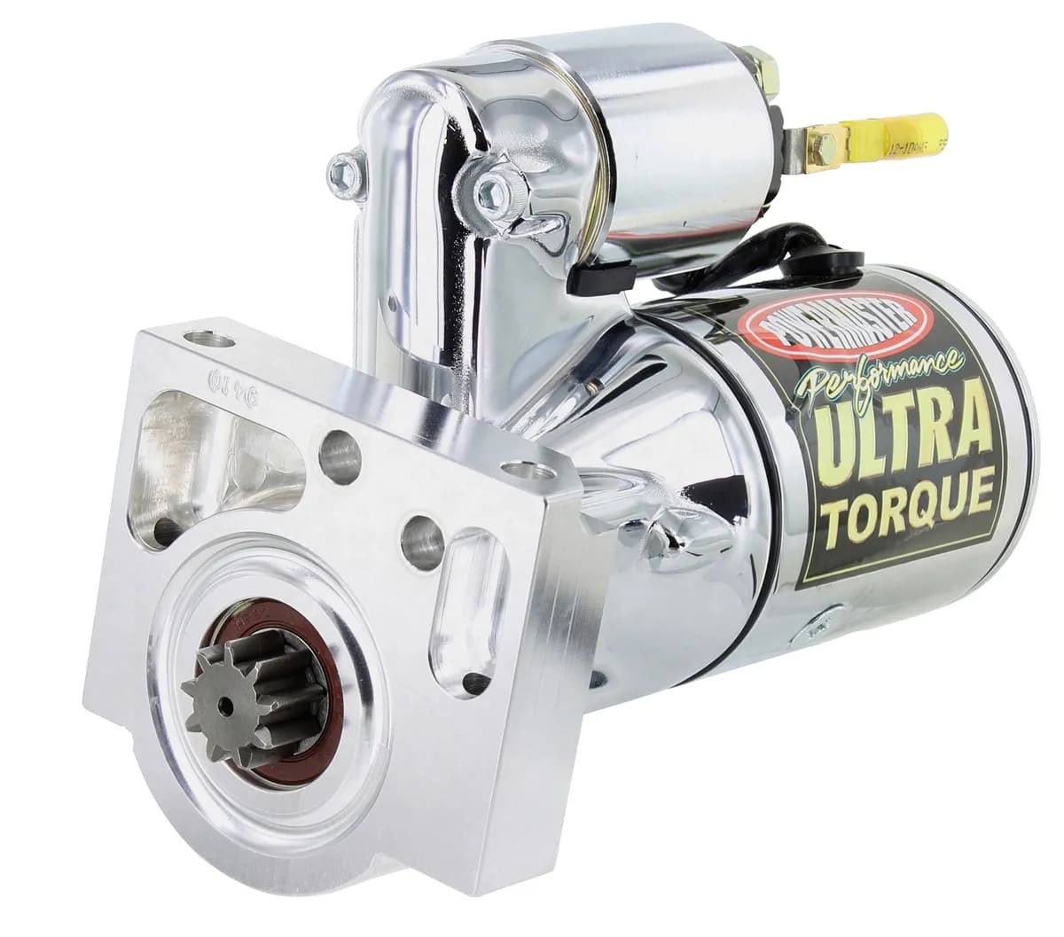 Ultra Torque Starter; 166 Tooth Flywheel; 18:1 Compression Ratio; 4.4:1 Gear Reduction; Billet Black/Chrome;
