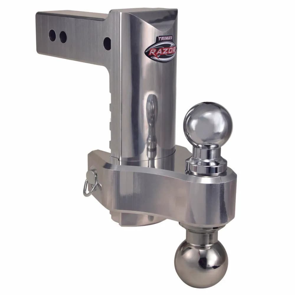 Trimax Razor 8in Drop/Rise Aluminum (Comes With Hitch Balls)