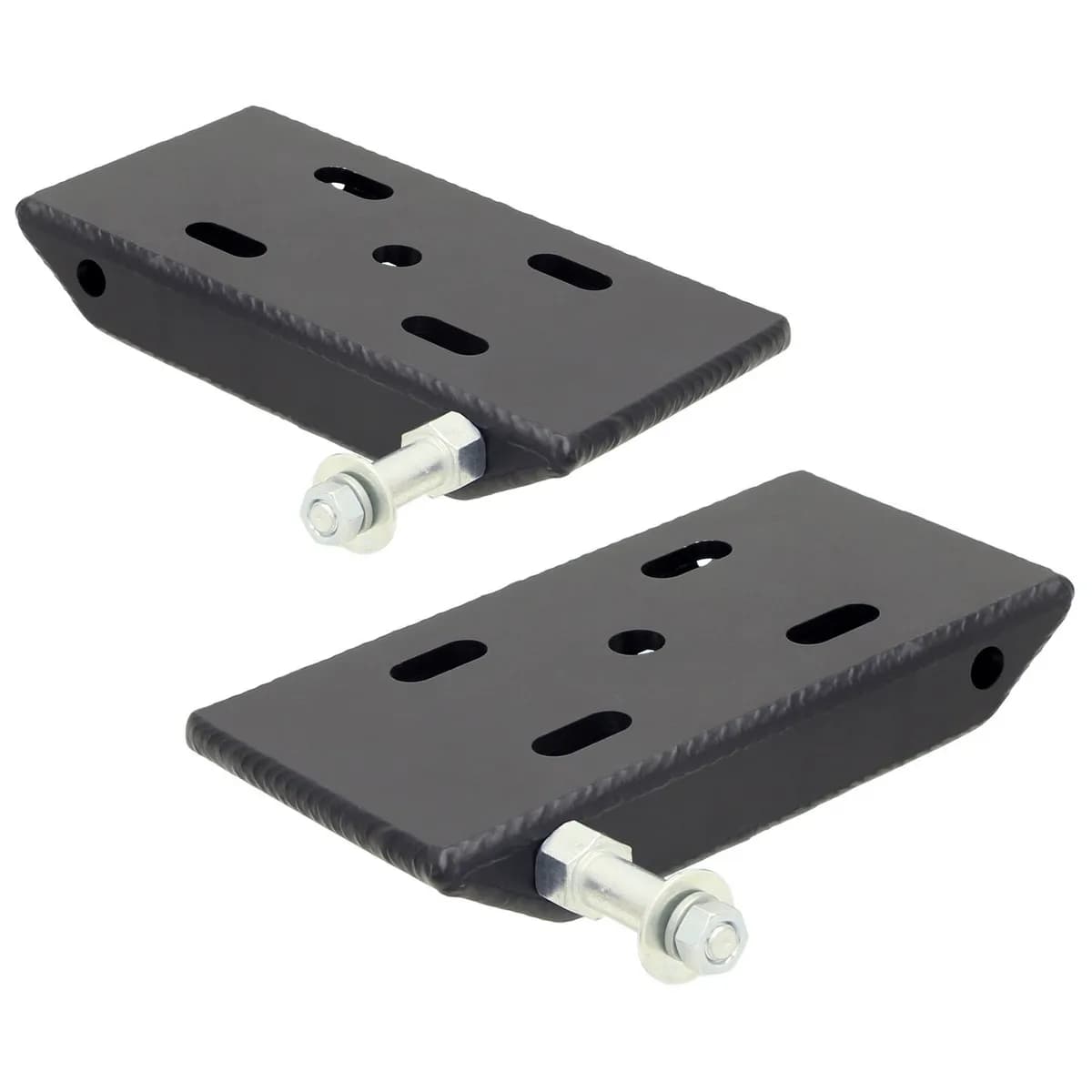 HD Leaf Spring Plates For Use w/2 Inch Springs 76-86 Jeep CJ Front Includes Replaceable Sway Bar Mounts Pair RockJock 4x4