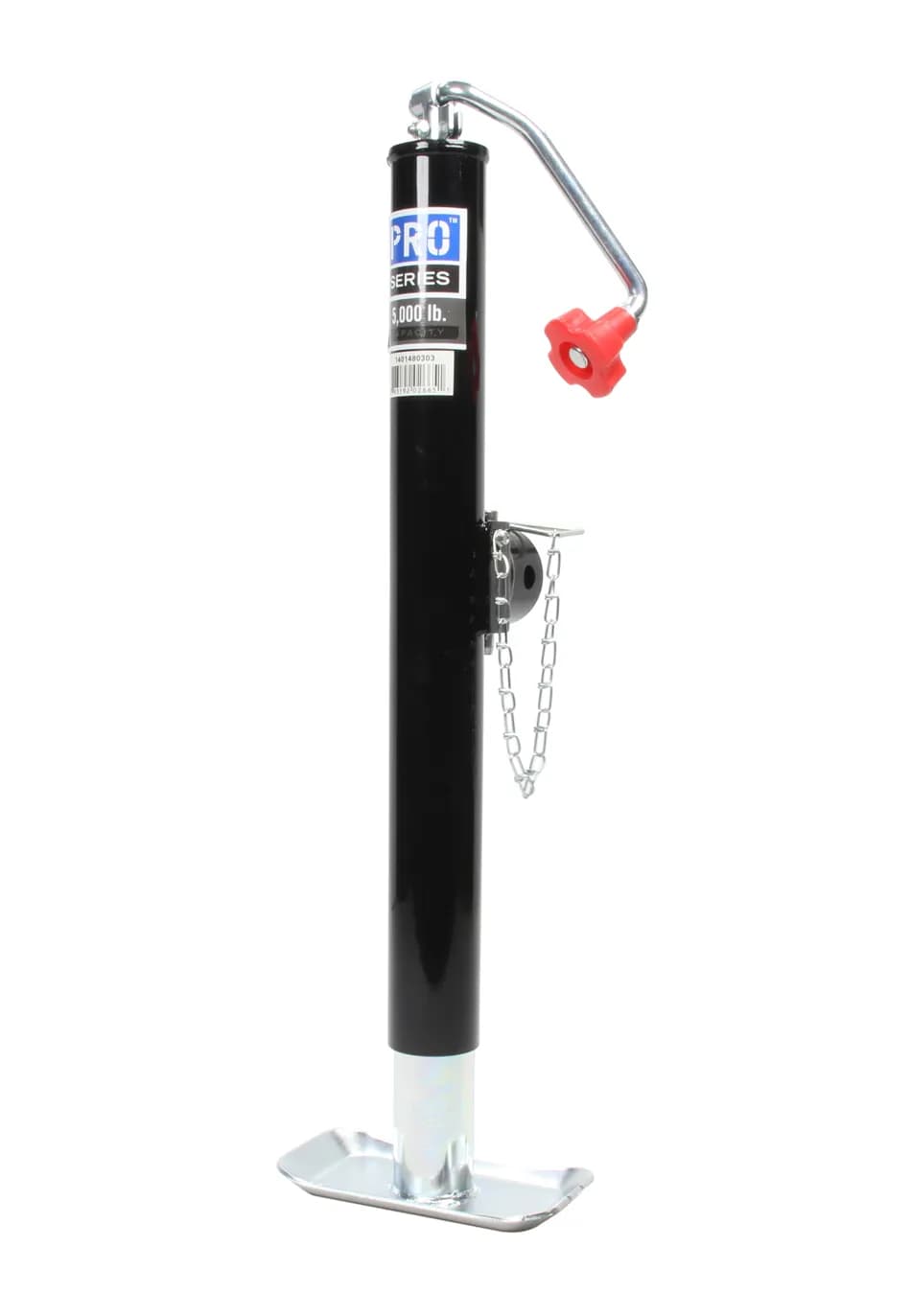 Trailer Jack Swivel Mount Top Wind 10in Clearance; 5000 Lbs Lift