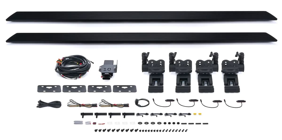 0918 RAM 1500/10c 2500/3500 Crewcab Proe Electric Running Boards Textured bl