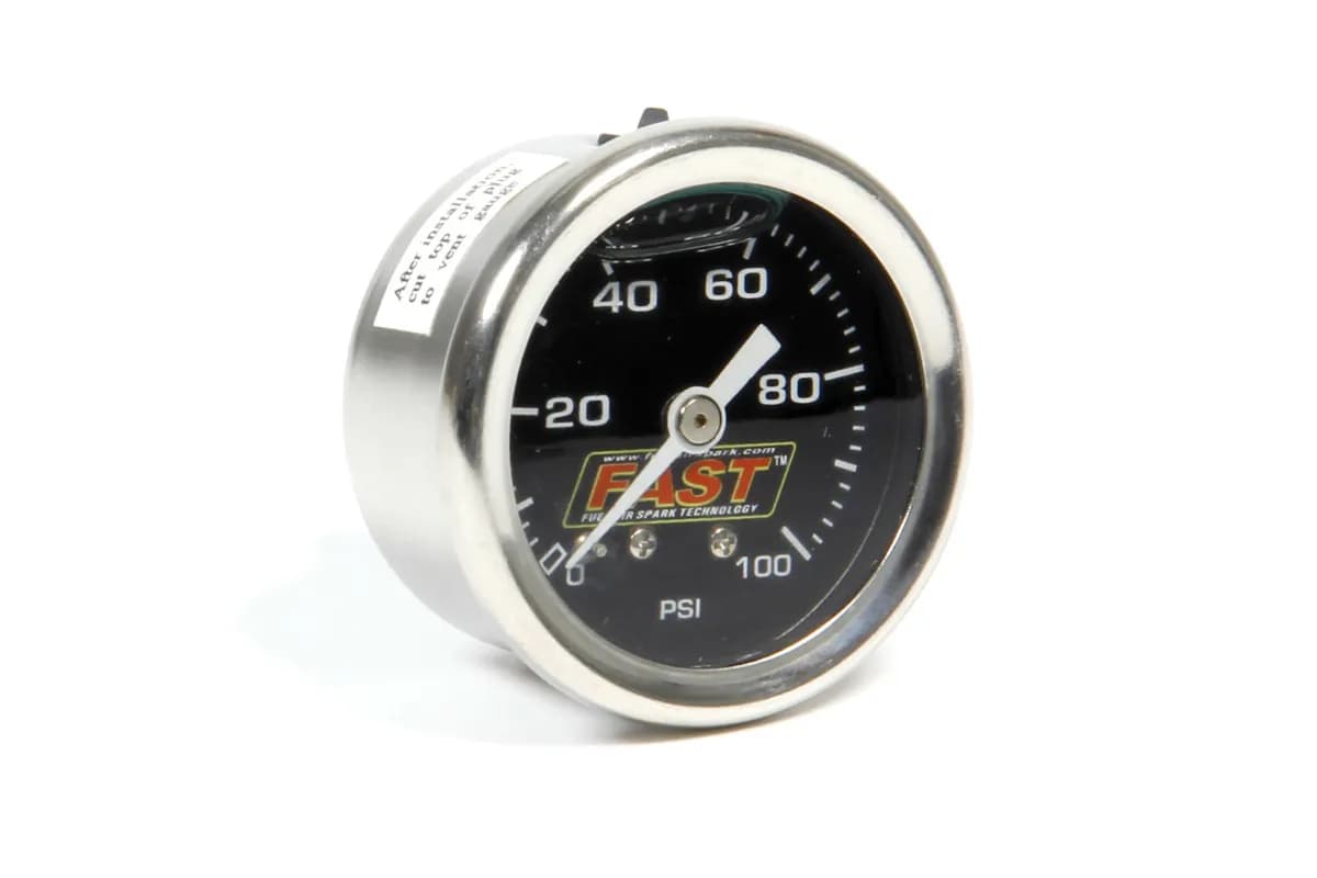 Fast 54027g Lsx 0-100 PSI 1.5 Inch Stainless EFI Fuel Pressure Gauge