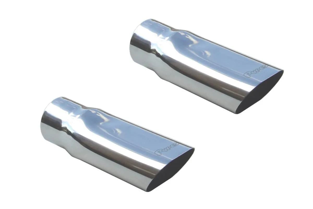 Exhaust Tail Pipe Tip Set 69-72 Chevelle 2.5 in Slip Fit Clamp On Hardware Not Incl Polished 304 Stainless Steel Pypes Exhaust