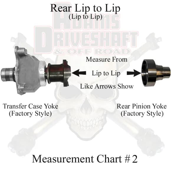 Adams Driveshaft Heavy Duty Greasable Rear 1310 CV Driveshaft - JK 4dr
