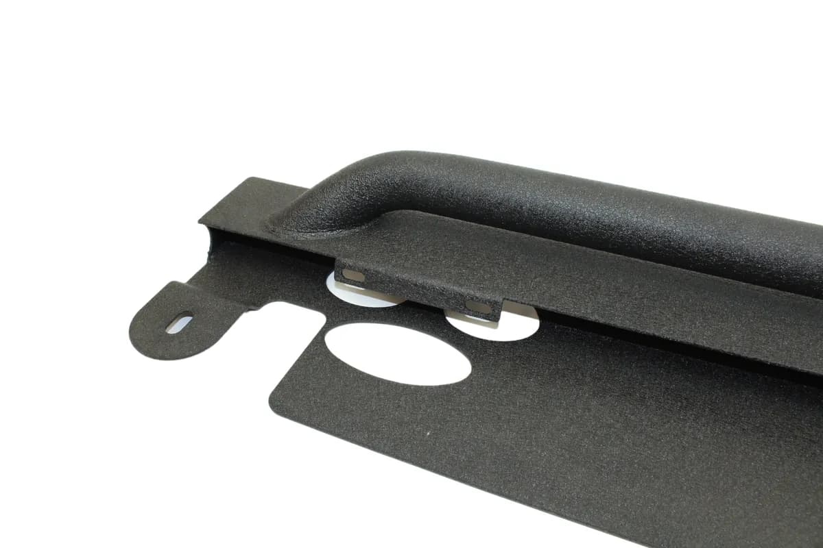 Jeep JK Rock Slider 07-18 Wrangler JK 4 Door Rubicon Steel Black Textured Powdercoat Fishbone Offroad