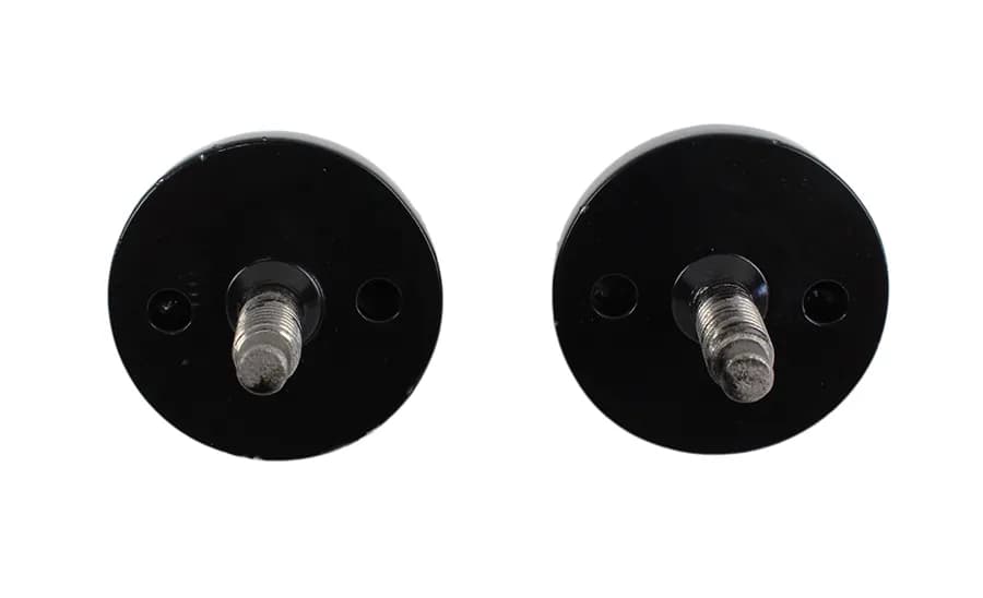 Jeep CJ/YJ Windshield Knobs Pair 76-95 CJ and Wrangler YJ Powdercoat Black Kentrol