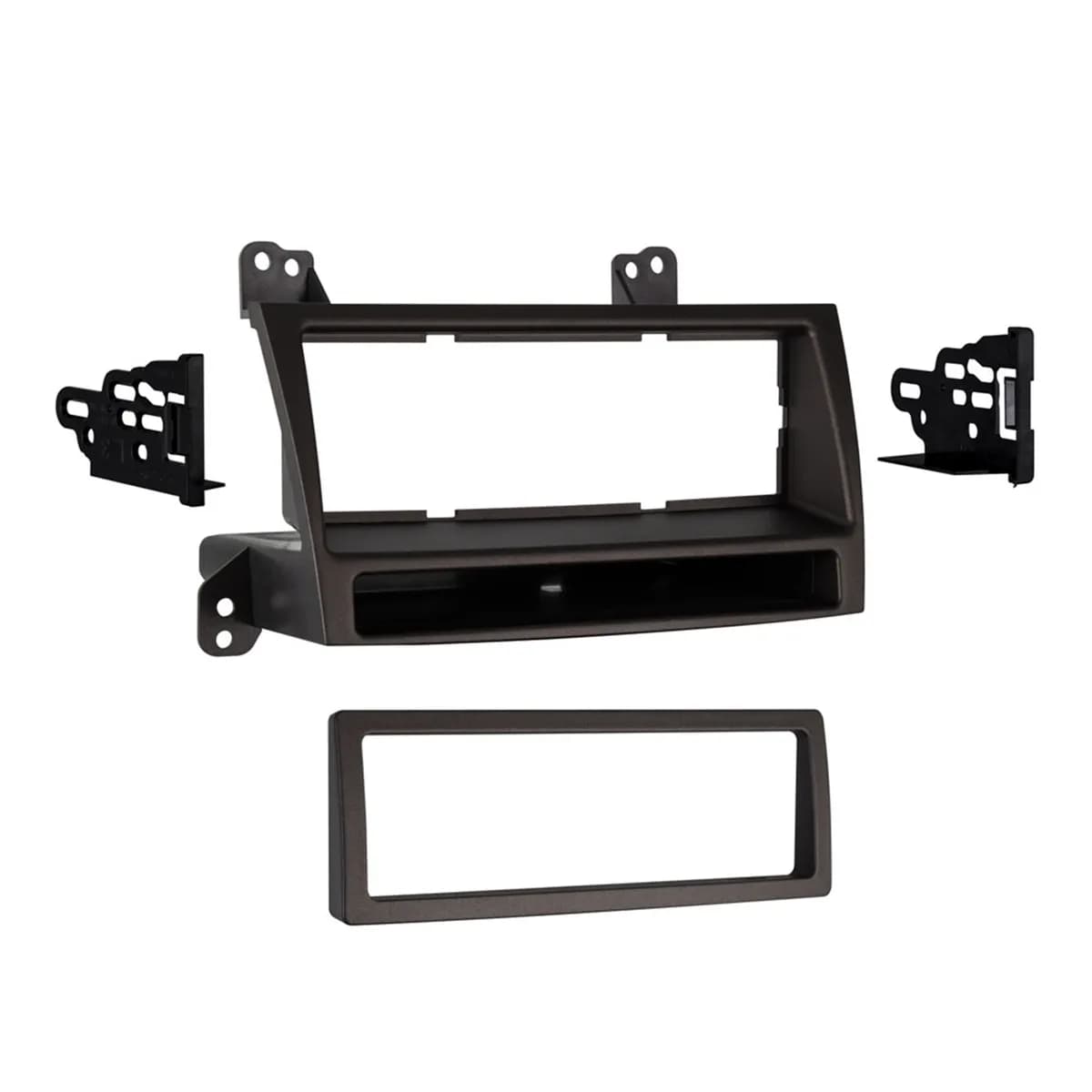 Turbokits; Radio Installation Kit; Incl. Instr./Hardware/Storage Pocket/Snap-In Iso Mount System W/Custom Trim Ring; Recessed Din Opening; High-Grade ABS Plastic; Bronze;