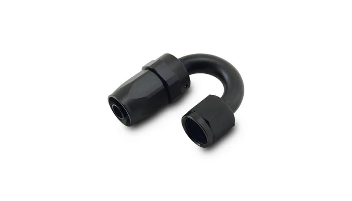 Vibrant Performance - 21804 - Swivel Hose End Fitting, 180 Degree; Size: -4AN