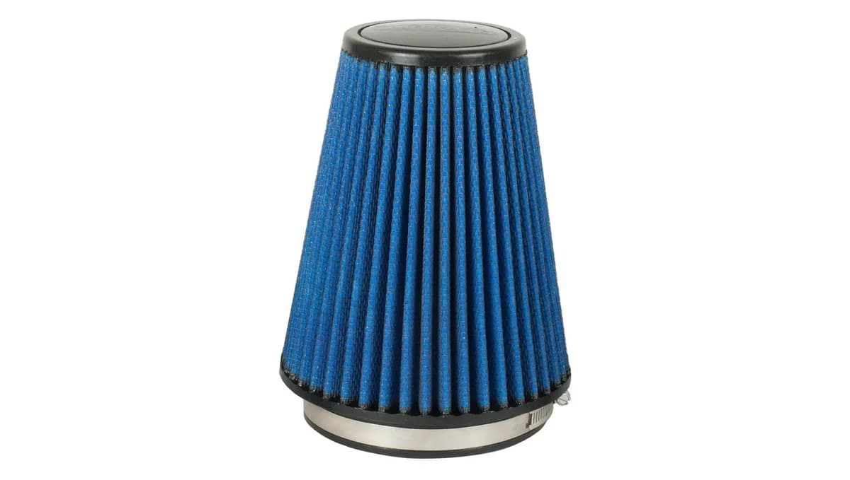 Pro 5 Air Filter; Round; 5 in. Flange; 6.5 in. Base; 4 in. Top; H-8 in.; Blue; Fits PN[15860/16059/16847/16857/45060];