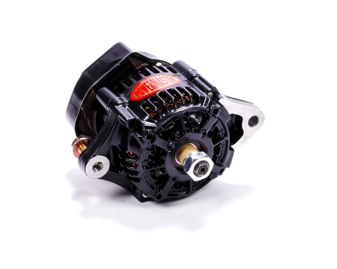 Racing Alternator; 93mm; Denso Style; 55 Amp; 30 Idle; 16 Volt; w/o Pulley; Black;
