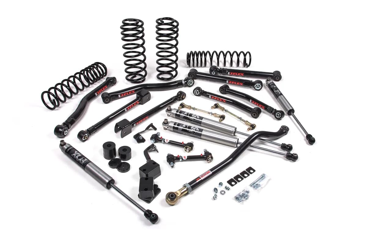 2018-2024 Jeep Wrangler JL J-Krawl 2.5 Inch Lift Kit 4 Door w/Fox 2.0 Performance Shocks Standard Rate Coils JSPEC