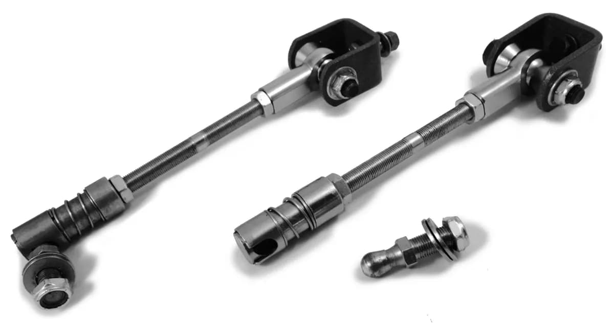 Suspensions 1997-2006 Sway Bar End Links Front, Stock Height, Quick Disconnect