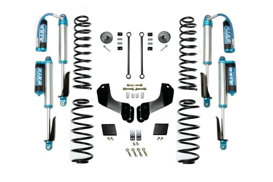 Evo Manufacturing 2.5in HD Enforcer Overland Stage 1 Lift Kit w/ King 2.5 Shocks - JL (Gas/392)