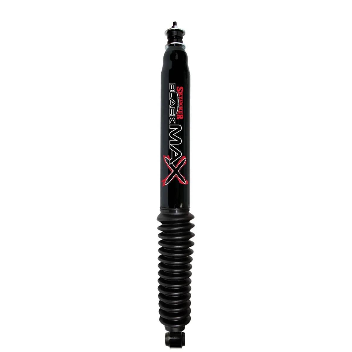 Black MAX Shock Absorber w/Black Boot 22.75 Inch Extended 13.54 Inch Collapsed 07-18 Wrangler JK Skyjacker
