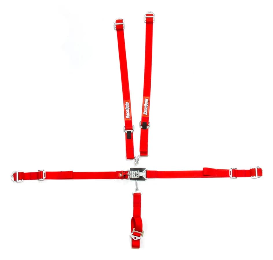 jr l & l 5pt Harness Set Red