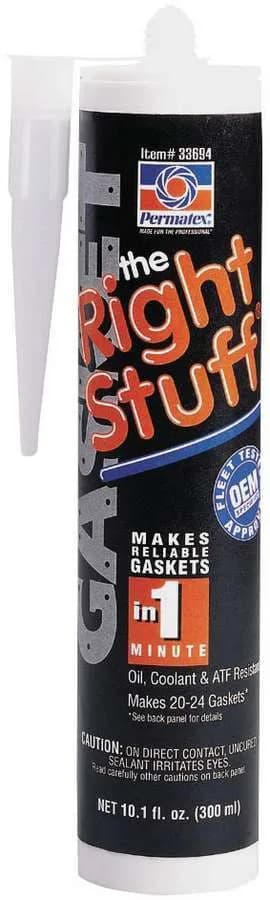 The Right Stuff Black One Minute Gasket Maker 10 oz Cartridge