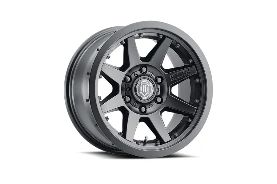 17 Rebound Pro Wheels Size 17x8.5 Finish Sat Black Bolt Pattern 5 x 5 Backspace 4.5 Offset 6mm