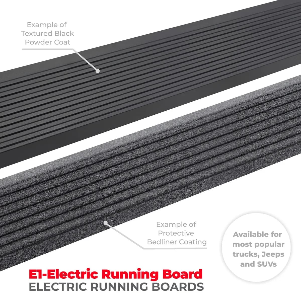 Go Rhino 20442564PC - RealTruck VoltStep Electric Running Board Kit - Textured Black